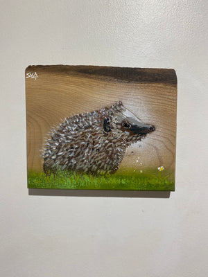 Hedgehog on Elm - Number 54 - New for 2024 - 20 x 16cm
