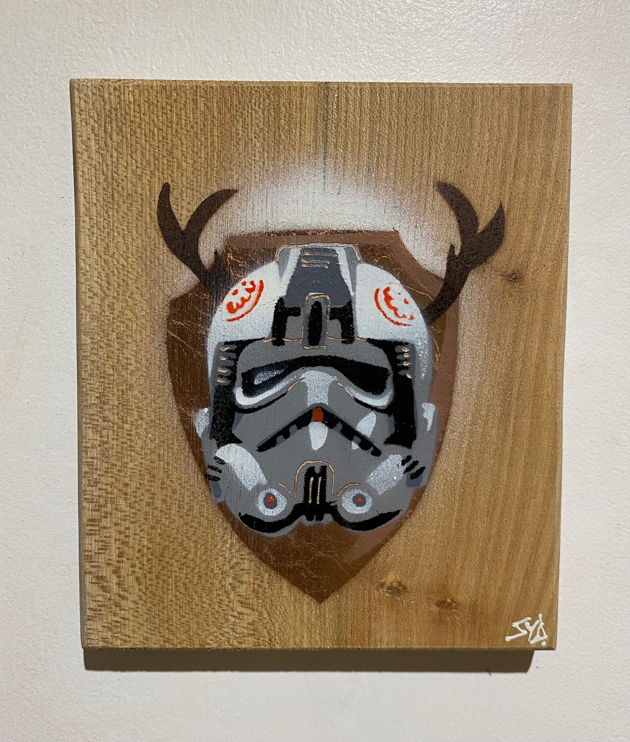 AT Pilot on Oak wood - New for Christmas 2025 - Number 1 Signed Limited Edition artwork - size 14 x 17cm