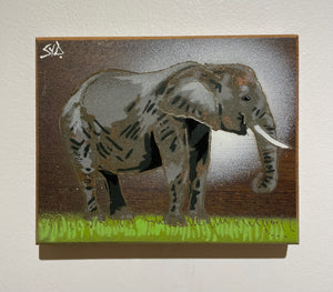 Elephant Trunky - Number 3 in edition Upcycled Red wood - 15 x 12cm