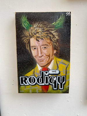 Rodigy- New for summer 2025 Number 1 - Glastonbury Exclusive - 14 x 21cm on wood from the UK.