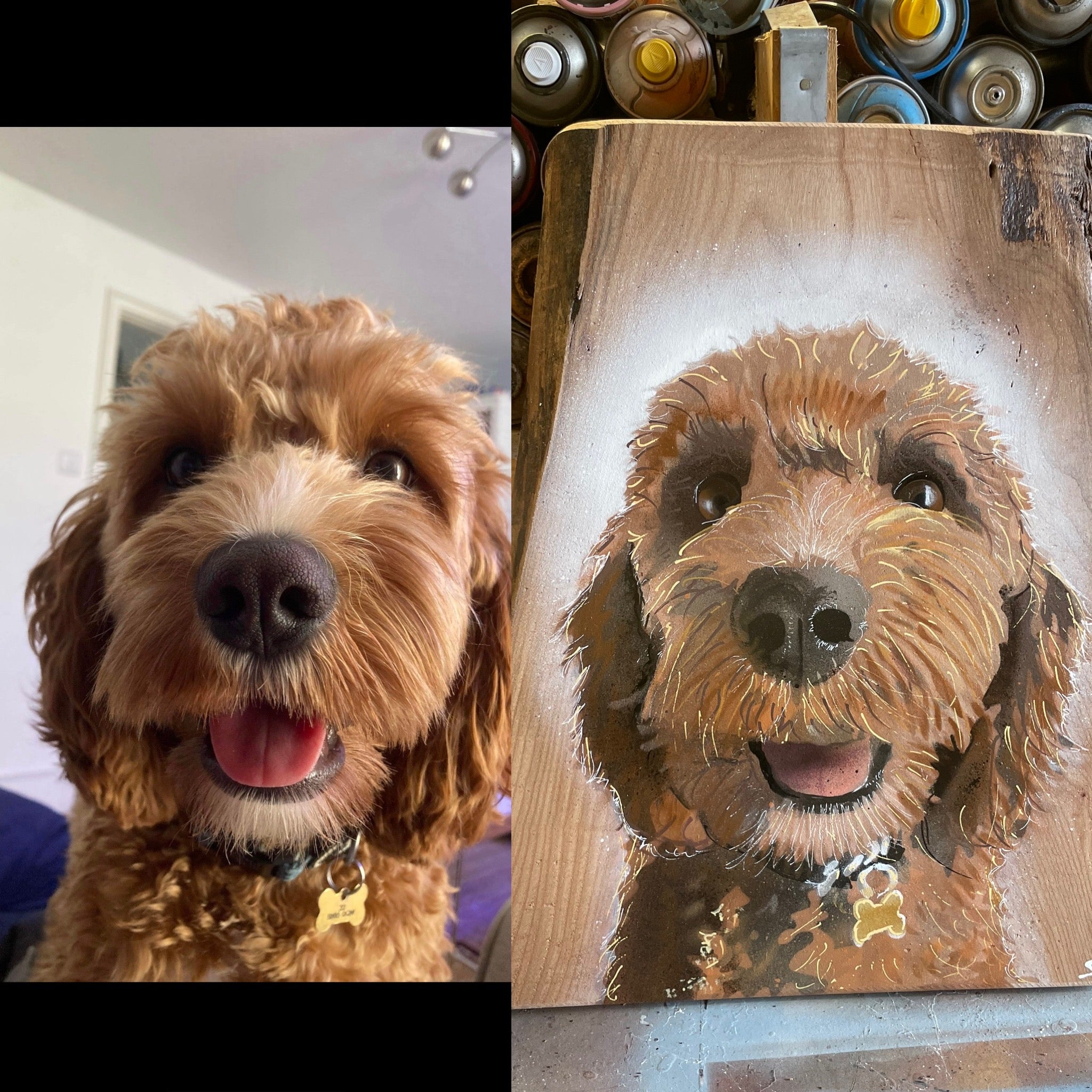 Dog and pet ‘head’ commissions! An extra special Christmas gift to be delivered early next year ? £175 total when complete.
