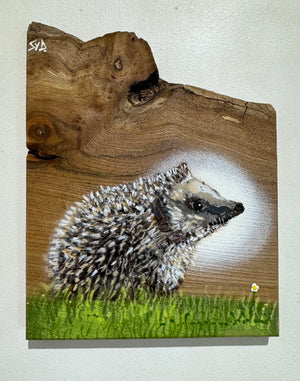 Hedgehog on Elm - Number 2 - New for 2024 - 23 x 19 cm