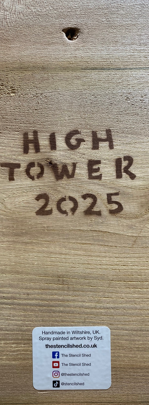 Giraffe ‘High Tower’ New for 2025 on Elm Wood from the UK - Number 4 - size 15 x 24cm