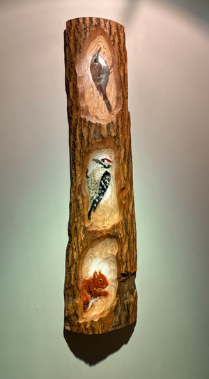 Log Art Selection- Ash Wood - 90 x 22cm