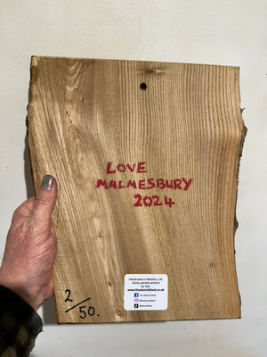 Love Malmesbury - Made to order available for Mothers Day on OAK - New for 2024 - approx size 26 x 32cm on Oak wood