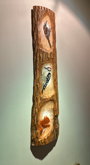 Log Art Selection- Ash Wood - 90 x 22cm