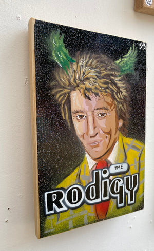 Rodigy- New for summer 2025 Number 1 - Glastonbury Exclusive - 14 x 21cm on wood from the UK.