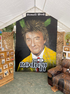 Rodigy- New for summer 2025 Number 1 - Glastonbury Exclusive - 14 x 21cm on wood from the UK.