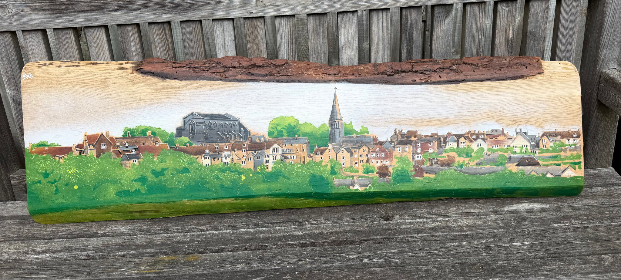 Malmesbury Landscape 2026 Oak Wood 122cm by 37cm