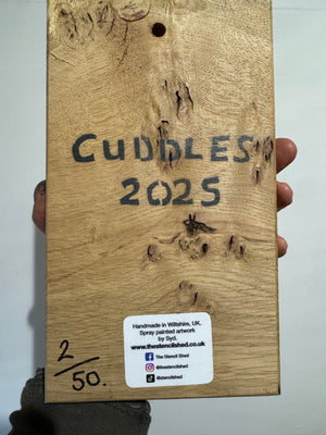 Koala ‘Cuddles’ 2025 - Number 2 in edition - 3D Stencil art on Ash Wood , Size 14 x 26 cm