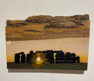 Stonehenge on Ash - signed limited edition artwork - Number 1 in the edition - 20 x 14cm