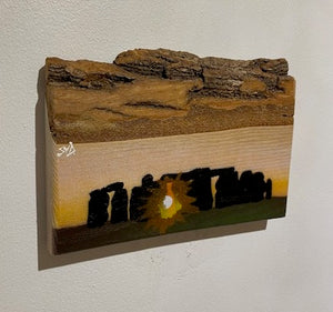 Stonehenge on Ash - signed limited edition artwork - Number 1 in the edition - 20 x 14cm