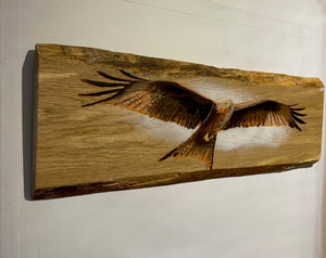 Red Kite on Oak - 82cm x 28cm - Number 4 in edition