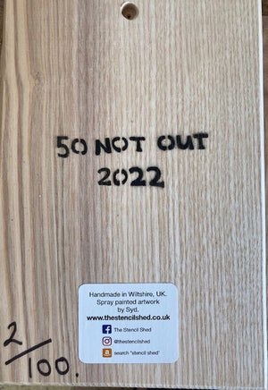 Eavis 2022 - New for summer 2022 - 14 x 21cm on sustainably sourced ash wood from the UK